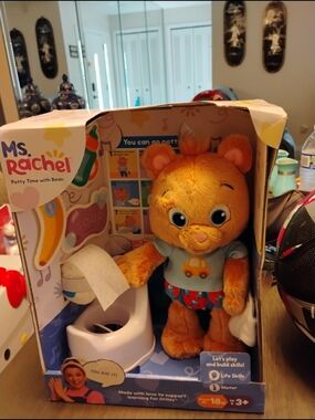 Ms. Rachel Orange Plush Potty Time Buddy with Accessories